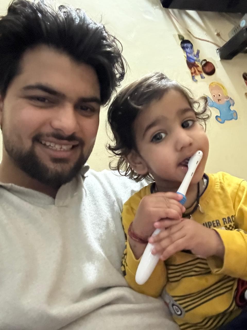 Toddler in an early-intervention oral therapy session