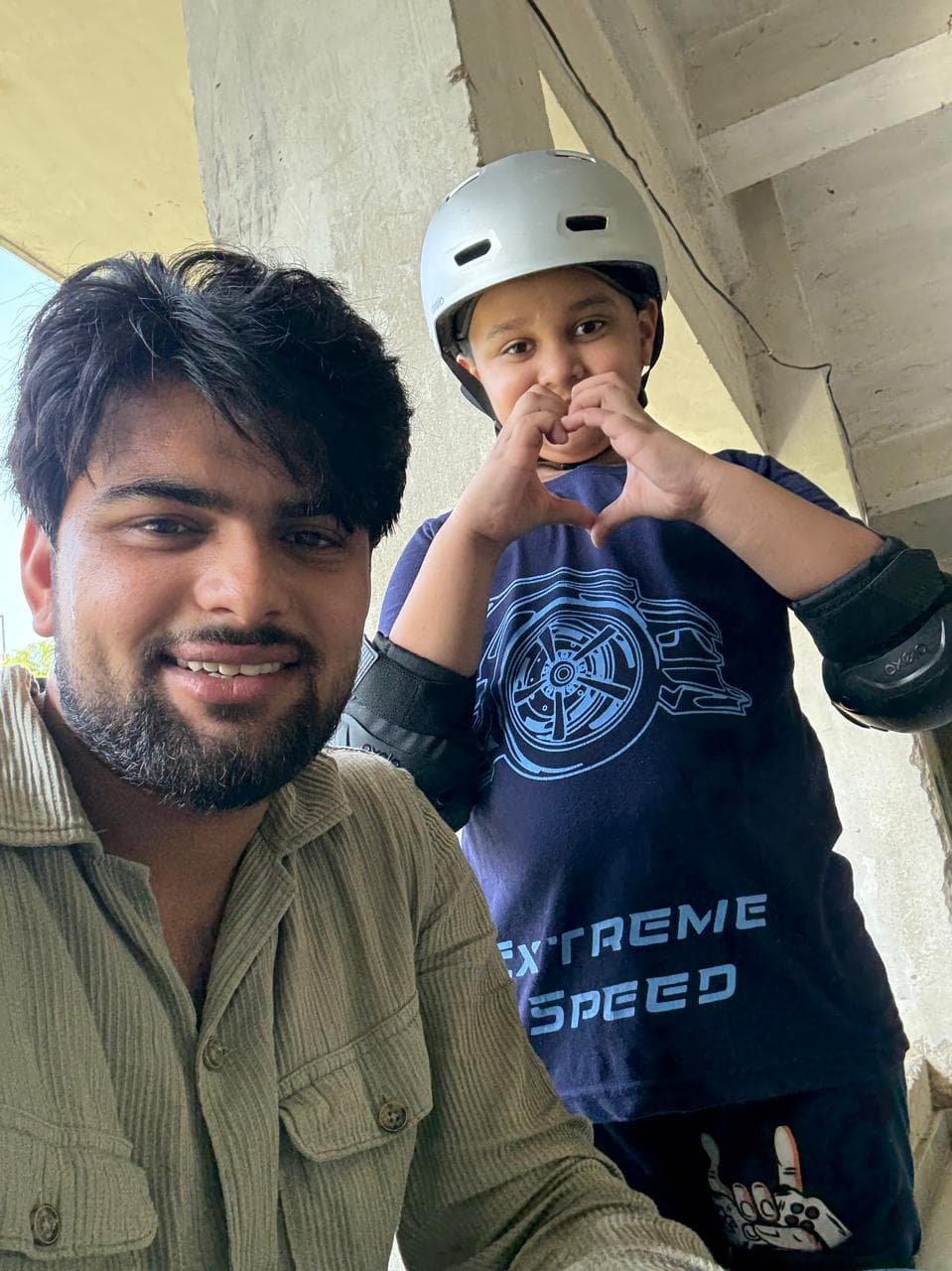 Child ready for active sports play